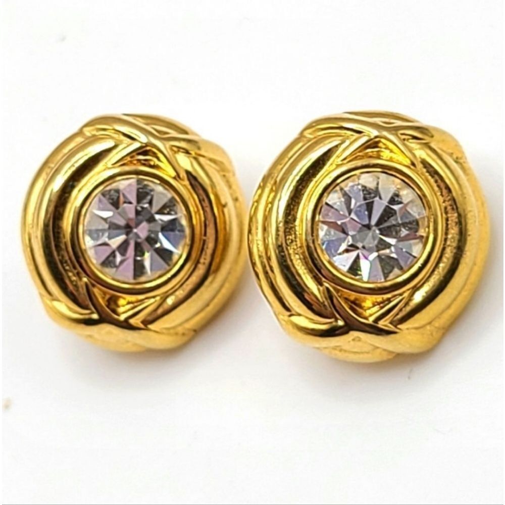Nolan Miller Gold Tone Earrings, Pierced Posts Designer